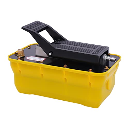 Gdrasuya10 10000 PSI Air Hydraulic Foot Pump with Air Hose and Coupler for Auto Body Frame Machine and Pulling Post Hydraulic Air Foot Pump with 3 Pedal Functions - size: Hydraul Pump Only