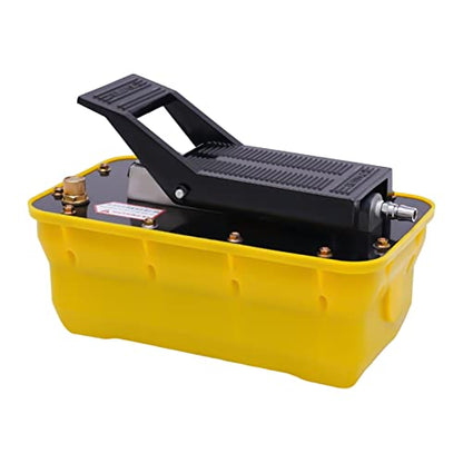 Gdrasuya10 10000 PSI Air Hydraulic Foot Pump with Air Hose and Coupler for Auto Body Frame Machine and Pulling Post Hydraulic Air Foot Pump with 3 Pedal Functions - size: Hydraul Pump Only