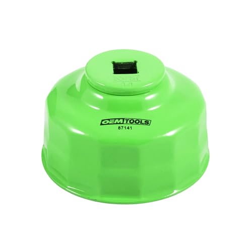 OEMTOOLS 87141 Oil Filter Wrench, 65/67 mm 14 Flute, Oil Filter Cap Prevents Slipping, Use with a 3/8" Drive Tool, Rust Resistant | 65/67 mm 14 Flute Oil Filter Wrench, Fits 3/8" Ratchet, Non-Slip Grip, Rust-Resistant - style: 65/67 mm 14 Flute