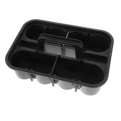 Ciieeo Large Plastic Cleaning Organizer Basket with Handle Durable Storage for Car Accessories and Cleaning Supplies Versatile Design for Repair Shops and Home Use