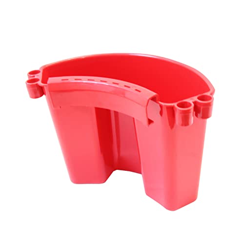 Car Detailing Bucket Organizer - Portable Auto Wash Bucket with Tool Hanger, Red