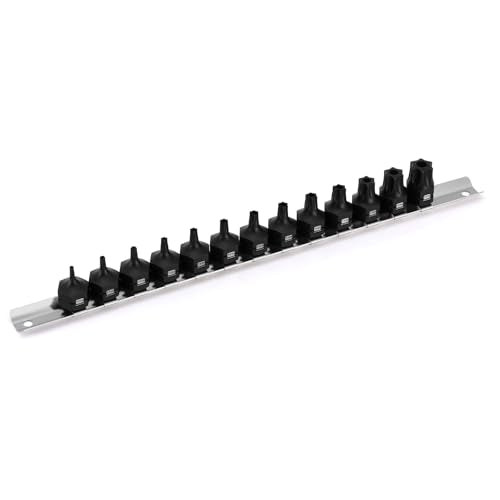 MIXPOWER 13-Piece 3/8" Drive Stubby Impact Torx Bit Socket Set,TT10-TT70, S2 Steel Air Drive Low Profile Socket Set,Impact Grade,Anti-Roll Design - size: 13 PCS 3/8"Drive:TT10-TT70