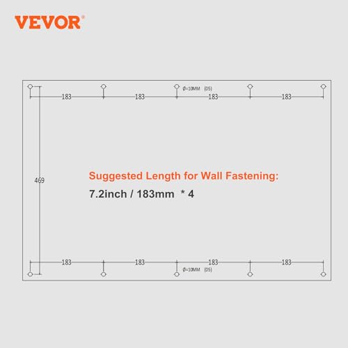 VEVOR Metal Storage Cabinet, 120lbs Load Capacity per Shelf, 20'' Tall Wall-Mounted Powder-Coating Steel Garage Cabinet with Adjustable Shelf, Press to Close & Open Door Perfect for Office Garage Tool - size: Flip up 20"