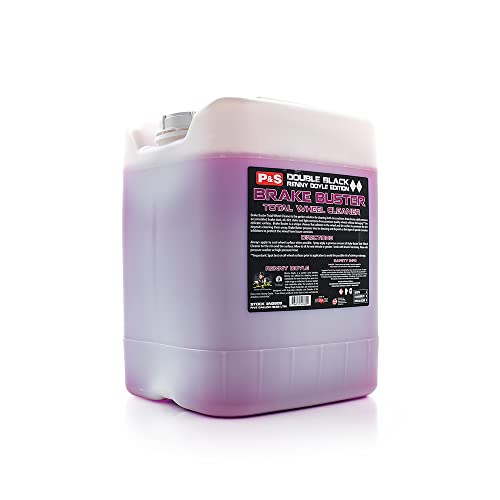 P & S PROFESSIONAL DETAIL PRODUCTS - Brake Buster Wheel and Tire Cleaner - Non-Acid Formula Safe For All Wheel Types, Removes Brake Dust, Oil, Dirt, Light Corrosion - 5 Gallons - size: 640 Fl Oz (Pack of 1)