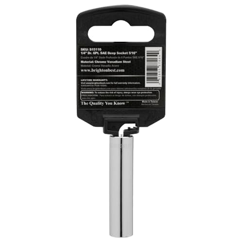 S15110 1/4" Drive SAE Socket, 5/16" Deep 6 Point - size: 5/16 INCH, style: DEEP