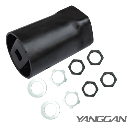 Hub Socket Nut Kit 1/2" Drive 54mm Compatible with Landcruiser Hilux 4x4 for Nissan Patrol, for Toyota FJ LN RN BJ HJ KZN165R T100 LC100 4WD 4X4 Hex Front Wheel Bearing Hub Axle Nut Socket