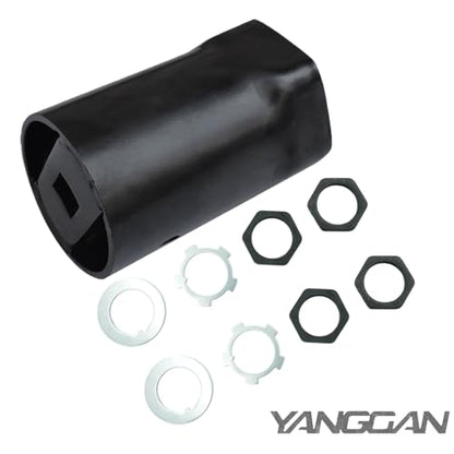 Hub Socket Nut Kit 1/2" Drive 54mm Compatible with Landcruiser Hilux 4x4 for Nissan Patrol, for Toyota FJ LN RN BJ HJ KZN165R T100 LC100 4WD 4X4 Hex Front Wheel Bearing Hub Axle Nut Socket