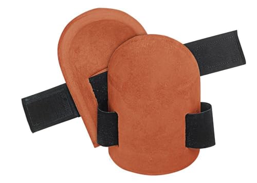 CLC Custom Leathercraft V310 Molded Natural Rubber Kneepads with Hook and Loop Fastener, Red, Universal - style: Hook and Loop Fasteners