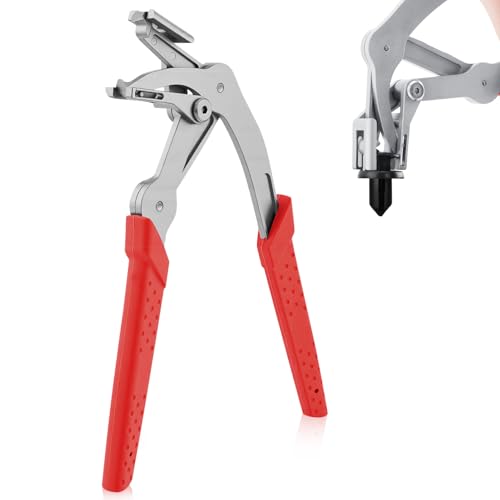 Car Clip Pliers & Trim Removal Tool, Spring-Loaded Fastener Rivet Remover for Auto Door Panels, Interior & Exterior Trim, Damage-Free Disassembly Tool for Mechanics