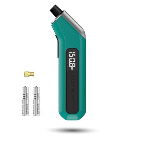 ETENWOLF T300 Plus Tire Pressure Gauge 3-200 PSI with Presta Valve Adaptor | Replaceable AAA Batteries, ANSI B40.7 Grade 2A (±0.5%) Accuracy, Digital Tire Gauge with Bright LED Display, Dark Cyan - color: dark cyan
