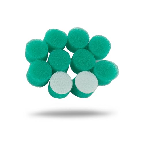 Maxshine 10 Pieces MN01 Mini Polisher and Accessories - 15mm (0.59”) Green Polishing Pads, Great for Small Area Polishing & Buffing in Car Detailing - Professional Auto Detailing Tools - size: Dia: 15mm Green Polishing Pad