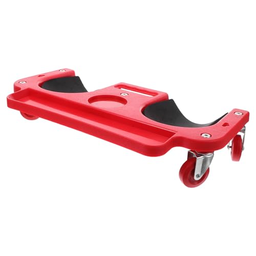 VALICLUD Mechanic Floor Cushion with Rolling Wheels for Construction Sites, Comfortable Knee Protection Pad Made of Sturdy Pe Material, Portable Design Car Repair Kneeling Cushion and Knee