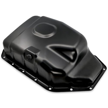 Engine Oil Pan Sump with Drain Plug, Compatible with Honda CR-V CRV 2002-2006, Honda Accord 2003-2007, Honda Civic 2002-2005, Element 2003-2011 & Acura RSX 2002-2006, 2.0L 2.4L, Replaces 11200RAAA00