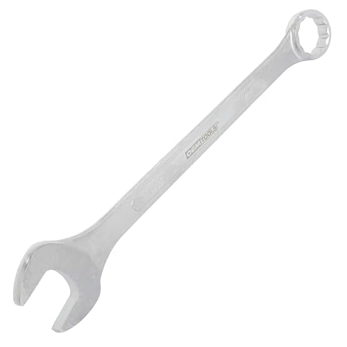 OEMTOOLS 22106 1-3/8" Jumbo Combination Wrench | One Open End & One Box Head on a Single Mechanics’ Wrench | Long-Shaft Wrench for Extra Torque & Leverage | Smooth Open End Doesn’t Mark Fasteners - size: 1-3/8"