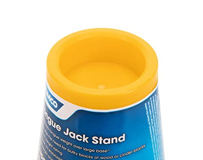 Camco Trailer Tongue Jack Stand - 5,000 lb Weight Capacity - Measures 8-inches Tall with a 2 1/16-inch Recessed Dock - Yellow (44635) (Pack of 4) - size: (Pack of 4)