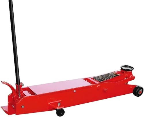 Big RED 10 Ton (20000 lbs) Heavy Duty Long Frame Service/Floor Jack，Lift Range 5.94in-22in Hydraulic Car Jack with Foot Pedal for Truck, and Lowered Cars, Red - size: 10 Ton (20,000 lb)