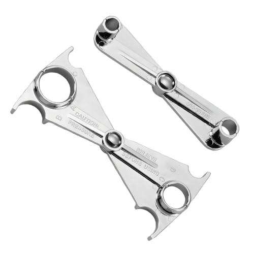 Wevdn Fuel Line Disconnect Tool, 3/4 5/8 1/2 3/8 Inch & 3/8 5/16 Inch Fuel Filter Removal Tool for Quick Disconnection, Multi-Purpose Scissor Fuel Line Wrench Fit Cars Truck SUV (2 in 1+4 in 1) - size: 2 in 1+4 in 1