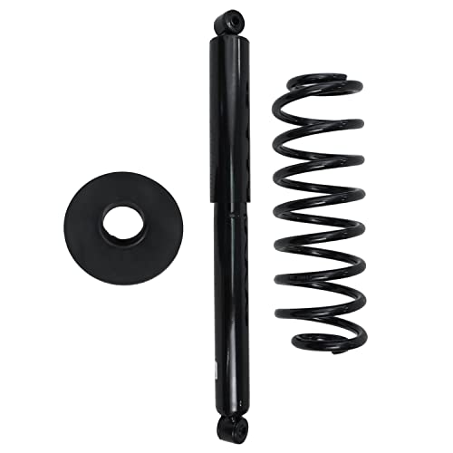 Detroit Axle - 4WD Struts for 1997-2002 Ford Expedition Lincoln Navigator, Complete 4 Struts with Coil Spring Front Rear 1998 1999 2000 2001 Replacement Ready Strut Shock Assembly - size: 10336-4A/PAIR