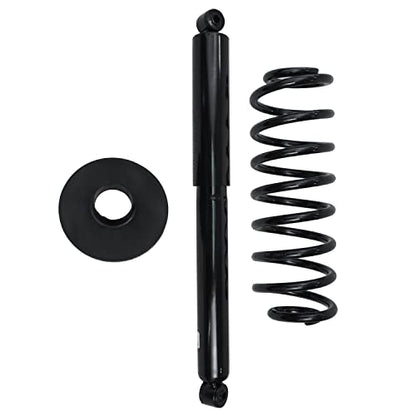 Detroit Axle - 4WD Struts for 1997-2002 Ford Expedition Lincoln Navigator, Complete 4 Struts with Coil Spring Front Rear 1998 1999 2000 2001 Replacement Ready Strut Shock Assembly - size: 10336-4A/PAIR
