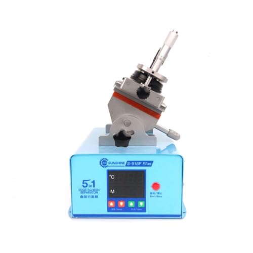 5 in 1 Mobile Phone Curved/Straight Screen Heating Separator Machine | S-918F Plus,Left/Right Tilt 45° & Rotation 360°,Middle Frame Glue Remover,Built-in Vacuum Pump,lcd display replace Tools
