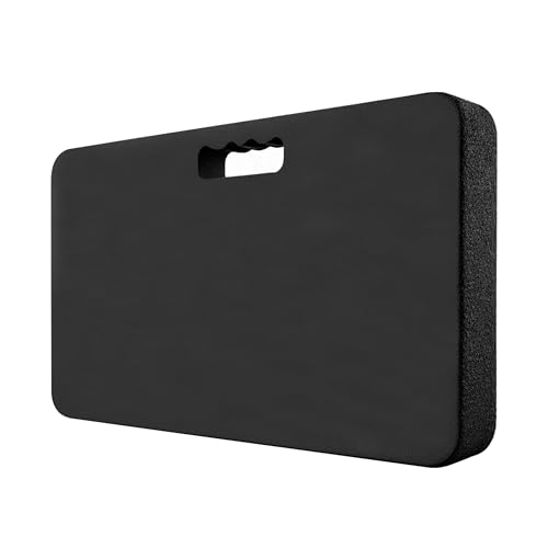 Gardzen Extra Thick Kneeling Pad for Gardening and Work, 1.5 Inch Soft NBR Foam Knee Cushion for Bathing Baby, Large Kneeler Mat for Yoga Exercise, 18x11 Inch, Black - size: 1 Pack