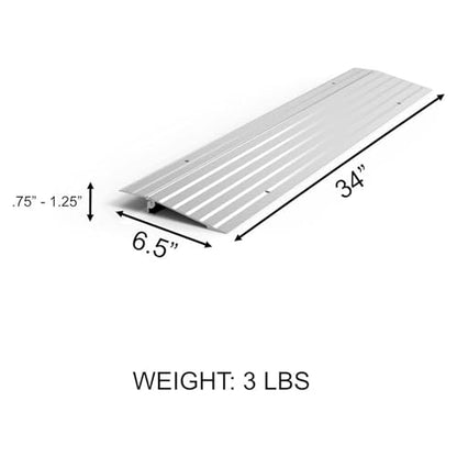 EZ-ACCESS Transitions 1” Portable Self Supporting Aluminum Modular Entry Ramp - size: 1 Inch