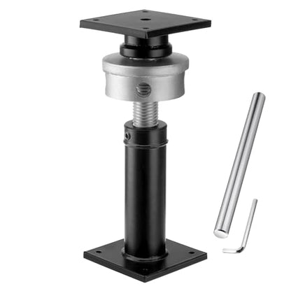 House Floor Jack, 9.5-15" Screw Jack Home Leveling, 22,046LBS Load Capacity | Heavy-Duty Basement Floor Jack for Crawl Space Home Leveling, Stair Support, Beam & Floor Sagging Repair, 1 PCS Black - size: 1 PCS