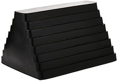 MaxxHaul 70073 Solid Rubber Heavy Duty Wheel Chock with Eyebolt (Pack of 2) - size: 1 Count (Pack of 2)