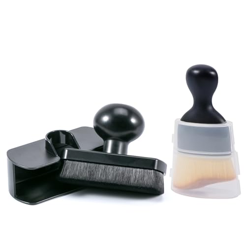 UNIMEIX Tire Shine Applicator Brush Kit Large Vegan Tire Shine Brush with Storage Stand for Vehicles Tire Shine Polish Wax and Car Interior Cleaning