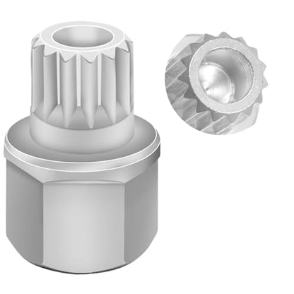 31/15PT Wheel Locking Nut Key for BMW, Anti-Theft Lug Nut Removal | Wheel Lock Nut Socket Adapter, Anti-Theft Screw Remover, Hand Repair Tool, Tyre Fitting, garage - size: 31/15Pt Key