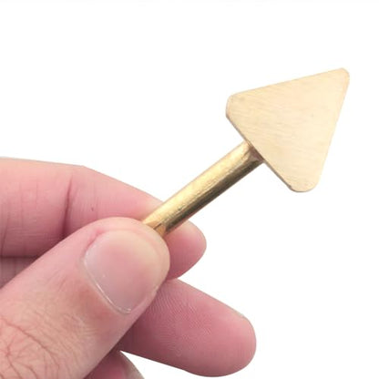 CHENJIN 2PCS Plastic Welding Triangular Soldering Iron Head 16mm and 20mm Leather Patch Repair Wrinkle Iron Suitable for Leather Products Welding Materials Car Bumper Repair Kit