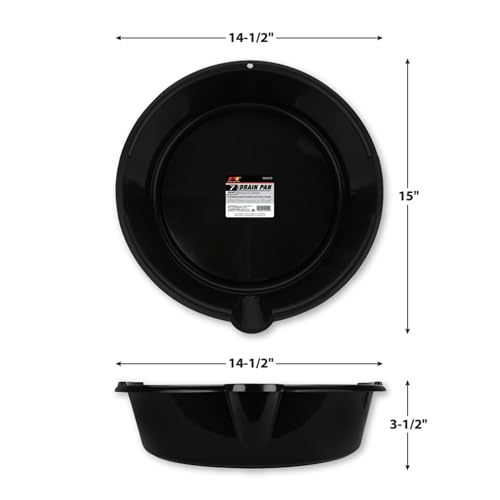 Performance Tool W4070 Drain Pan, 7 Quart Capacity - style: 1.75 Gallon Plastic Oil Drain Pan
