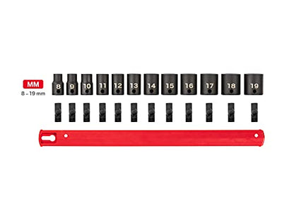 TEKTON 3/8 Inch Drive Impact Socket Set, 12-Piece | SID91102 - size: 12-Piece (5/16-3/4 in.), style: Standard
