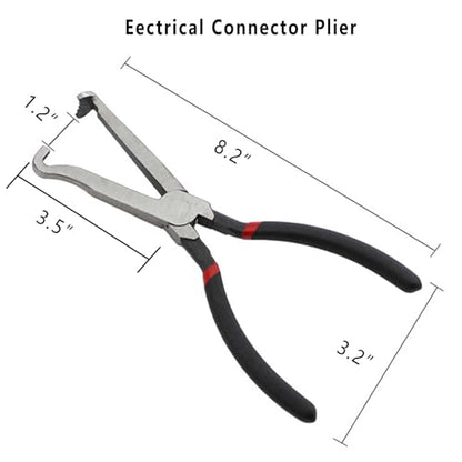 Qucik-Release Automotive Connector Tools, Automotive Connector Pliers, Car Electrical Disconnect Pliers, Applies to Long Spark, Fuel Line & Push Tab Style Plugs
