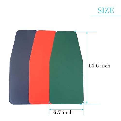 3 PCS Flexible Oil Funnel, Reusable General Change Tool(14.6x6.7Inch Green Blue Red)