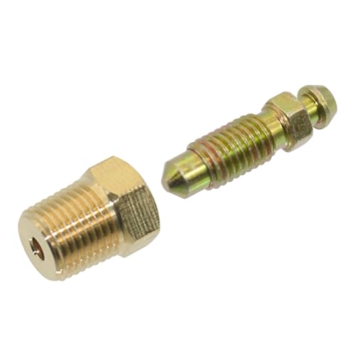 4 Sets Bleeder Screws 1/8" NPT, 1/8"-27 Threads with 1/4"-28 Bleeder Screws | Brass material, Brake bleeder valves, Coolant bleeder screw repair kit, For vehicles brake system