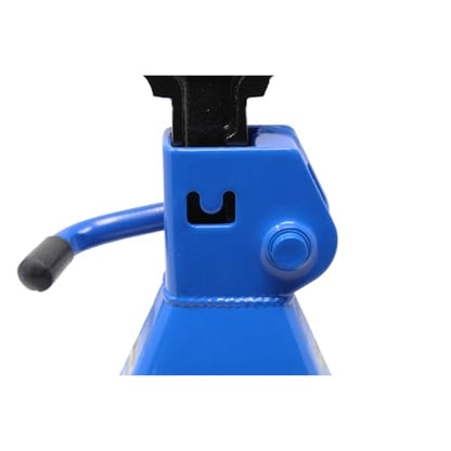 Mountain 52009 2 Ton Automotive Jack Stands for Garages, Repair Shops, and DIY, 4,000 lbs. Capacity, Lightweight, Heavy Duty Steel Frame, Adjustable Height 10.3"- 16.2", Wide Base, Black/Blue, Pair
