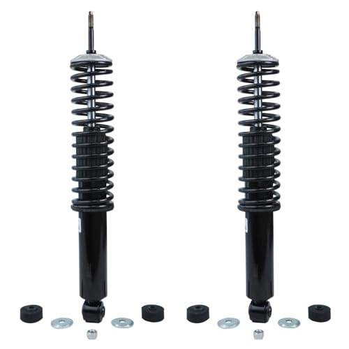 Detroit Axle - 4WD Struts for 1998 1999 2000 2001 2002 Ford Expedition Lincoln Navigator, Front & Rear Struts with Coil Spring Assembly Conversion Kit Replacement Suspension - size: 10336-4A-V1/Pair
