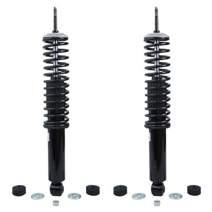 Detroit Axle - 4WD Struts for 1998 1999 2000 2001 2002 Ford Expedition Lincoln Navigator, Front & Rear Struts with Coil Spring Assembly Conversion Kit Replacement Suspension - size: 10336-4A-V1/Pair