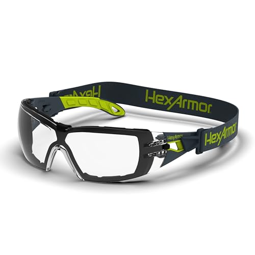 HexArmor MX200G Spoggle Safety Glasses with Anti-Fog Coatings - color: Clear / Trushield-2sf