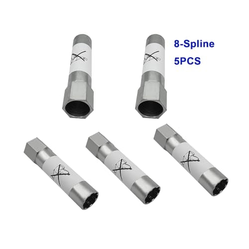 2 Pcs 8-Spline Lug Nut Key Lock Tool 65100 for Cars 13/16'' Hex | Wheel Lock Key Replacement for Spline Lug Nuts - color: 2Pcs