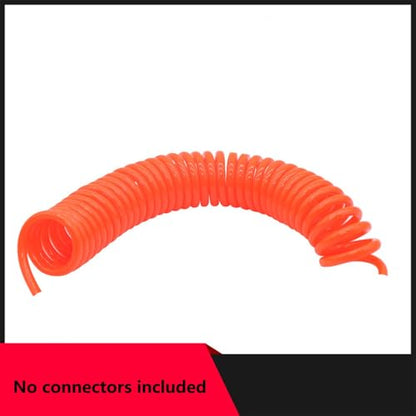 Air Compressor Tool Hose, PU Spring Tube Air Pressure Hose Spiral Pipe for Compressor Flexible Air Tool Recoil Air Hose，Red(OD10xID6.5mm 15M (50ft)) - size: OD10xID6.5mm 15M (50ft)