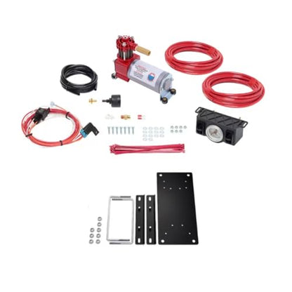 TrendsAuto Firestone Airide Ride-Rite Rear Air Springs Kit & Air Command Standard Compressor with Dual Analog Gauge System fits 2010-2026 Ram 4500 5500 Cab-Chassis | Includes TrendsAuto Decal - size: Dual Path (Analog Only)