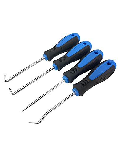 ROTATION Precision Hook and Pick Set for Automotive | 4-Piece Hand Tools - color: Blue