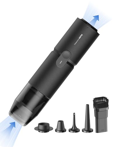 HOTO Handheld Vacuum Cleaner Cordless, Mini Vacuum Cleaner with 15000Pa Suction Power, Compressed Electric Air Duster Air Blower for Desk, PC Setup, Keyboard, Coffee Station Grounds