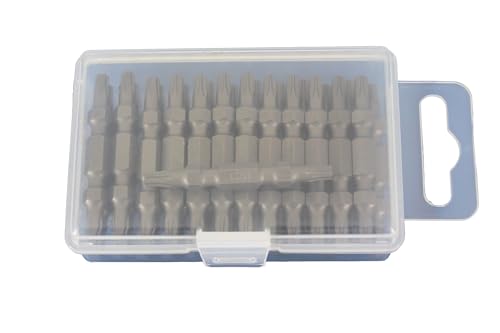 TEMO 25 pc T20 Torx 6 point Double Ended 2 Inch Screwdriver Insert Bits - size: T20 double