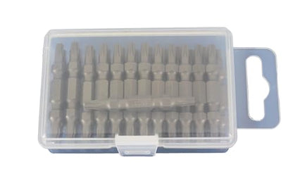 TEMO 25 pc T20 Torx 6 point Double Ended 2 Inch Screwdriver Insert Bits - size: T20 double