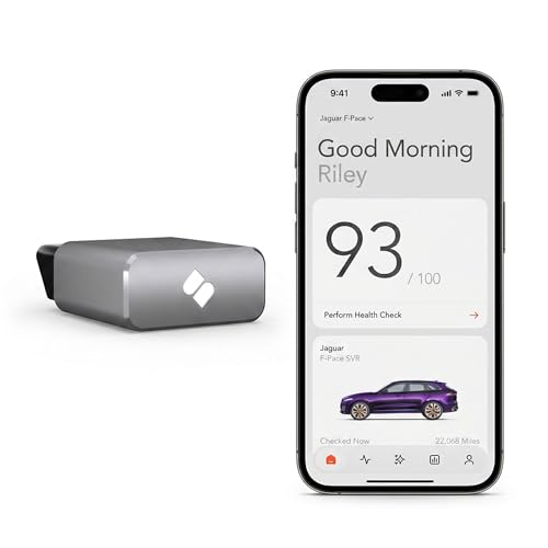 OBD2 Scanner for iPhone/iOS, Bluetooth Vehicle Diagnostics, No Subscription | Vehicle Insights with plain-English diagnostics, repair estimates, recall alerts, title history and vehicle health reports