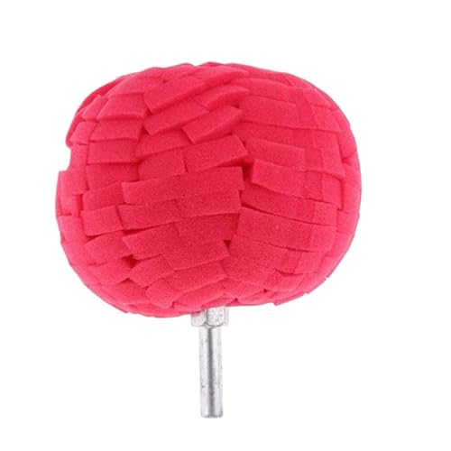 Car Polishing Pad Buffing Foam Sponge Cone Polisher Buffer Automotive Waxing Kit for Wheel Hub(Pink) - color: Pink