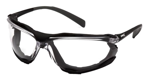 Pyramex Proximity Safety Glasses Eye Protection, Amber H2X Anti-Fog - color: Clear H2x Anti-fog